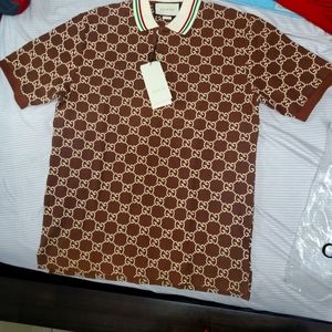Gucci embroidered GG polo shirt